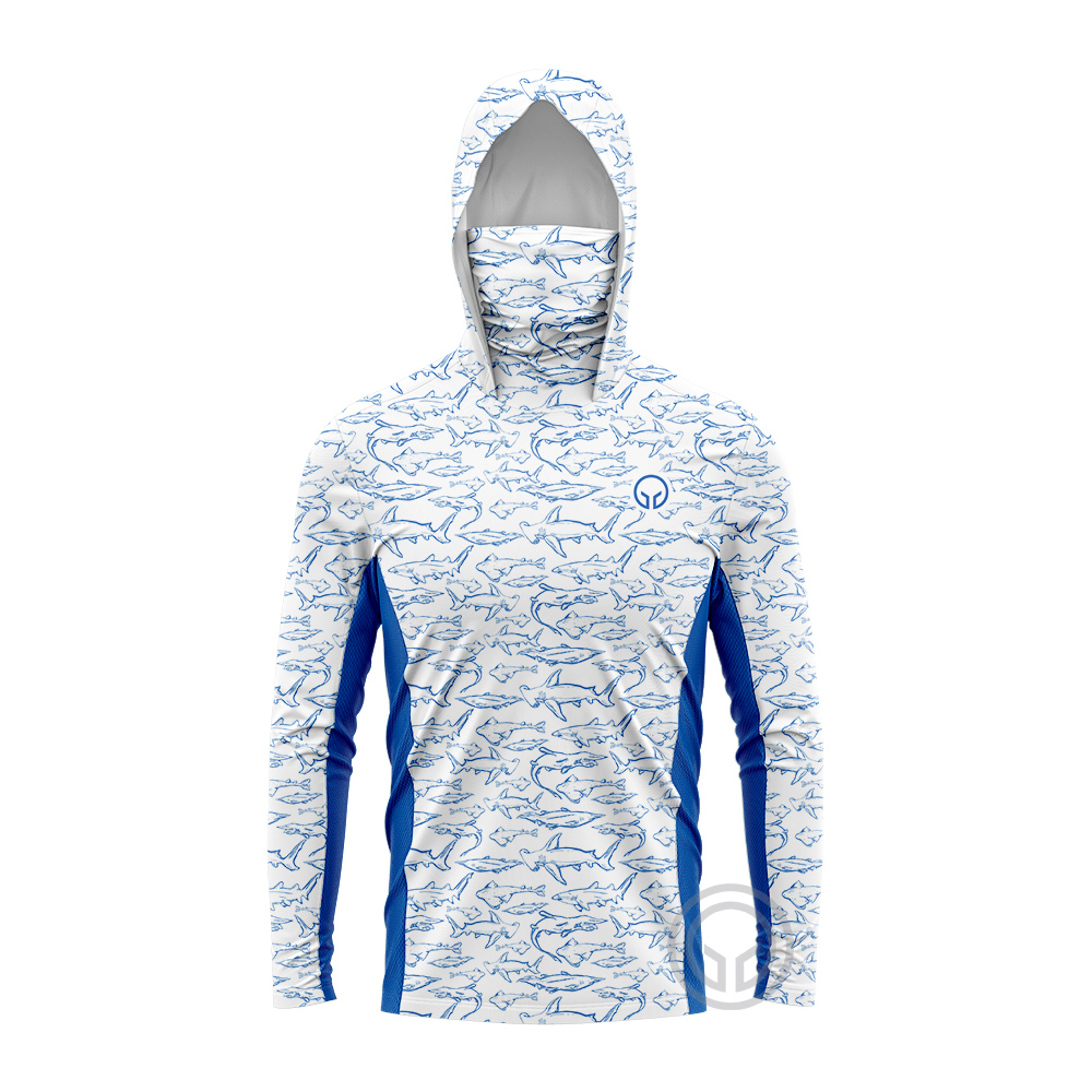 Summer Clothing Long Sleeve - 新しい釣り服夏屋外ジャージ男性長袖 T シャツ衣類太陽紫外線保護通気性フード付き釣り服