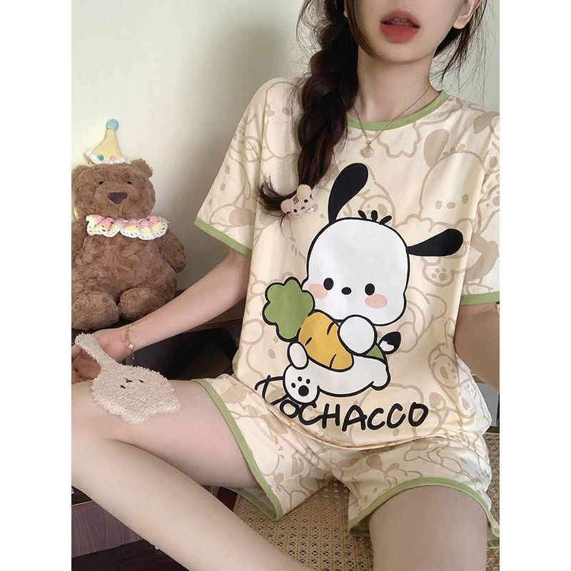 パジャマベストセラー ポチャッコ 新しい夏のかわいい女性用半 - Summer Clothes のレビューと価格