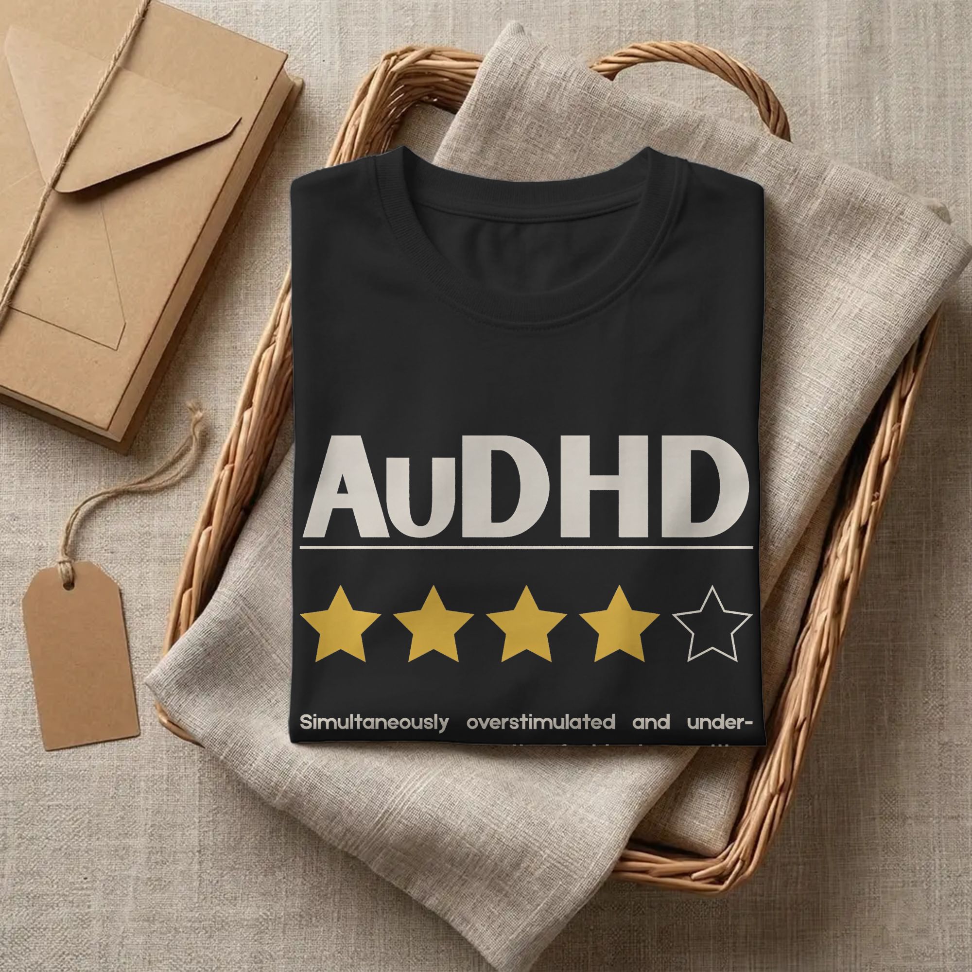 AuDHD Star Review メンタルヘルスTシャツ  - Summer Clothing Reviews のレビューと価格