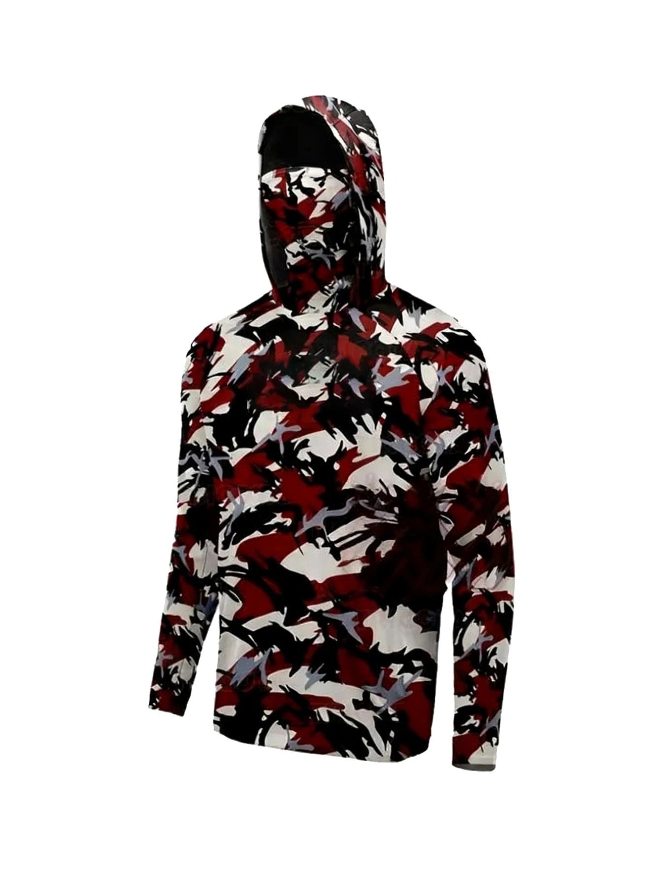 アウトドアメンズフィッシング用フード付きシャツ 保護カモフラ - Summer Clothing Long Sleeve のレビューと価格