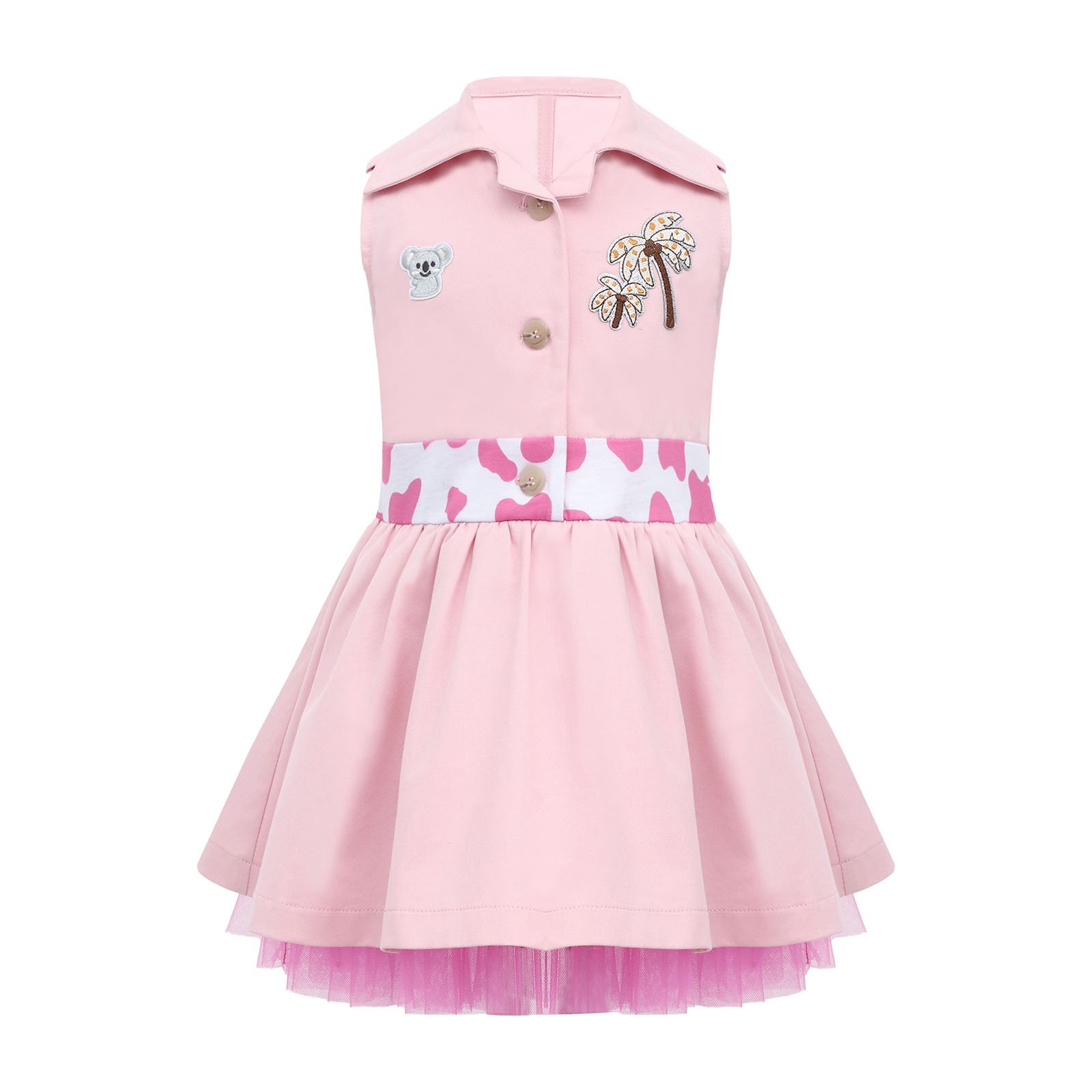 幼児の女の子用動物園飼育員スーツ、ノースリーブ、可愛い動物刺 - Summer Clothing Baby のレビューと価格