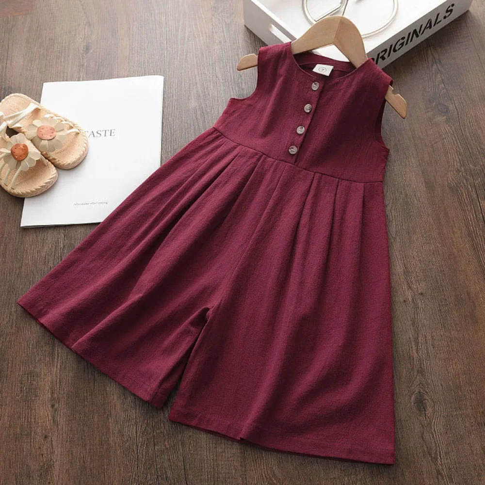 3〜7歳の赤ちゃん用の単色ジャンプスーツ,女の子用のカジュア - Summer Clothing Baby のレビューと価格