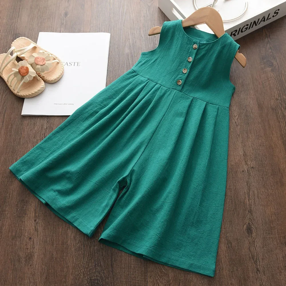 3〜7歳の赤ちゃん用の単色ジャンプスーツ,女の子用のカジュア - Summer Clothing Baby のレビューと価格