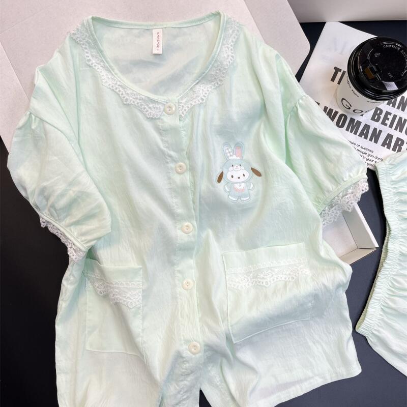 半袖ショートパンツツーピースパジャマポチャッコ 2026 女 - Summer Clothes のレビューと価格