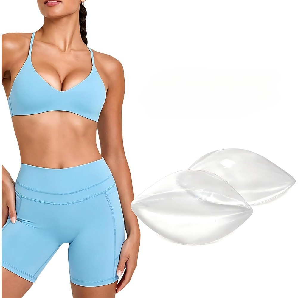 粘着式シリコンブラパッド - 取り外し可能なプッシュアップパ - Bikini Set Push Up のレビューと価格