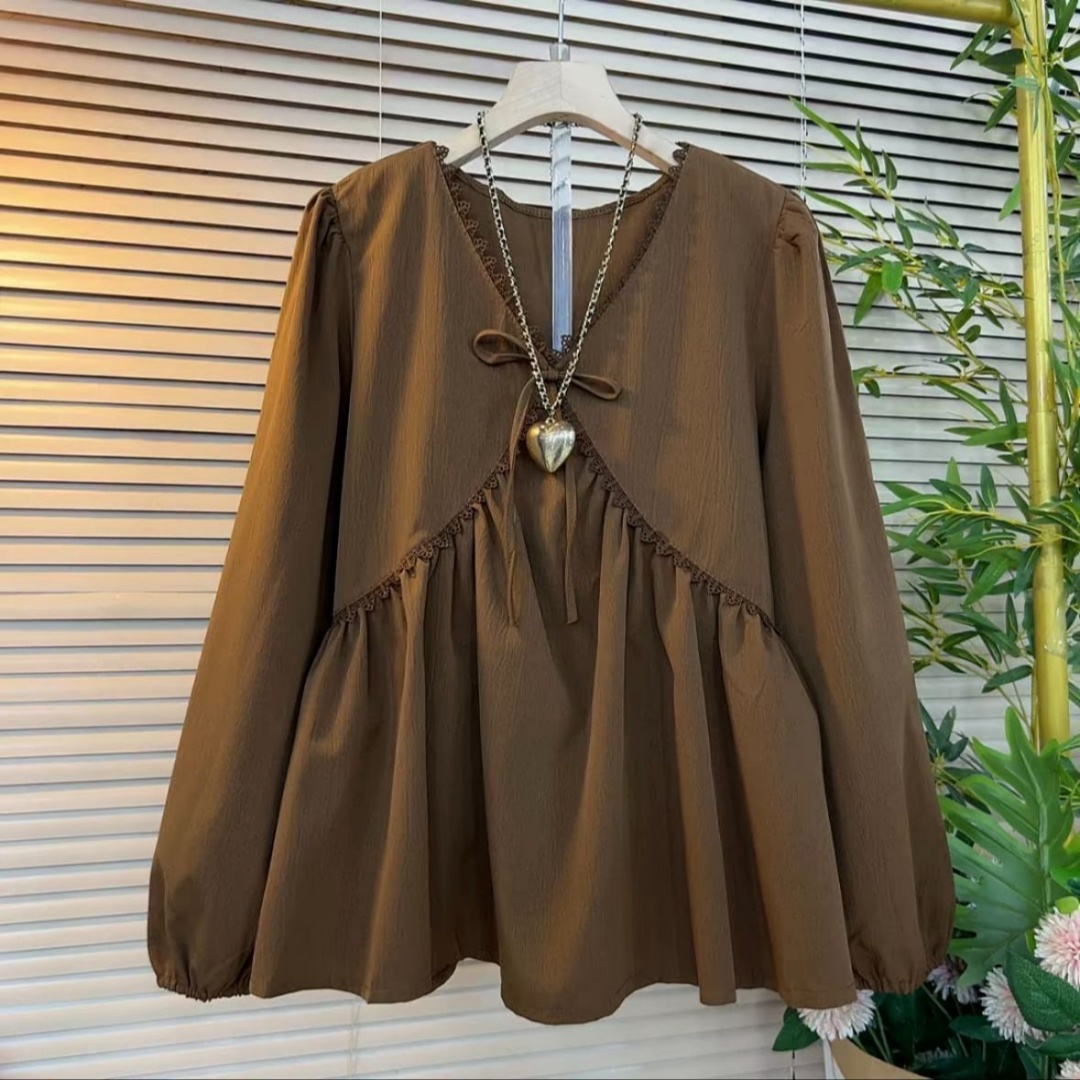 サイズを大きくした婦人服2026春秋新型太ったMm長袖Vネッ - Summer Clothing Clearance のレビューと価格
