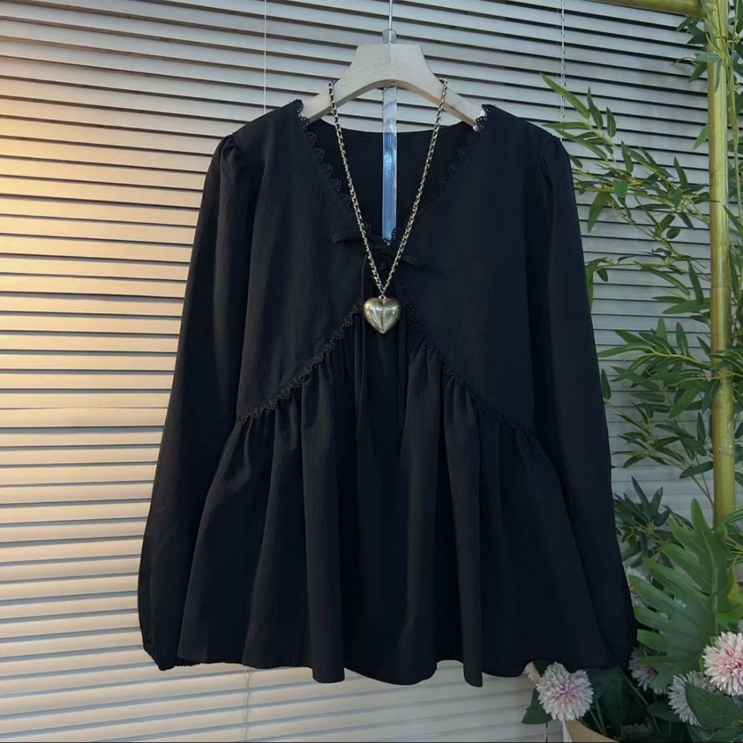 サイズを大きくした婦人服2026春秋新型太ったMm長袖Vネッ - Summer Clothing Clearance のレビューと価格