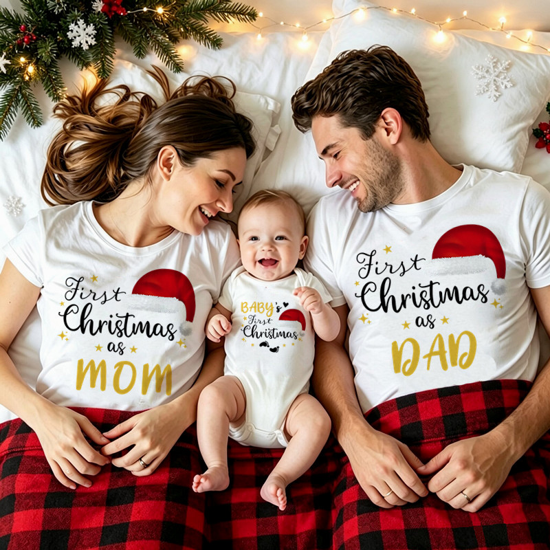 家族でお揃いのクリスマスTシャツ。初めてのクリスマスを、お母 - Summer Clothing Baby のレビューと価格