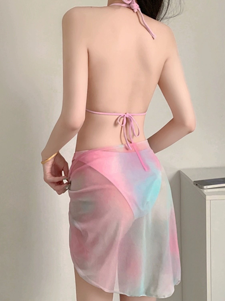 セクシーな女性用ビキニ 2026新作 ピンクとブルーの水着セ - Bikini Set Push Up のレビューと価格