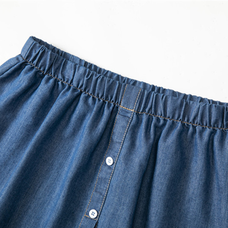 女性の無地の偽の裾シャツ、下の仕切り、ハーフスカート、フレア - Summer Clothing Online のレビューと価格