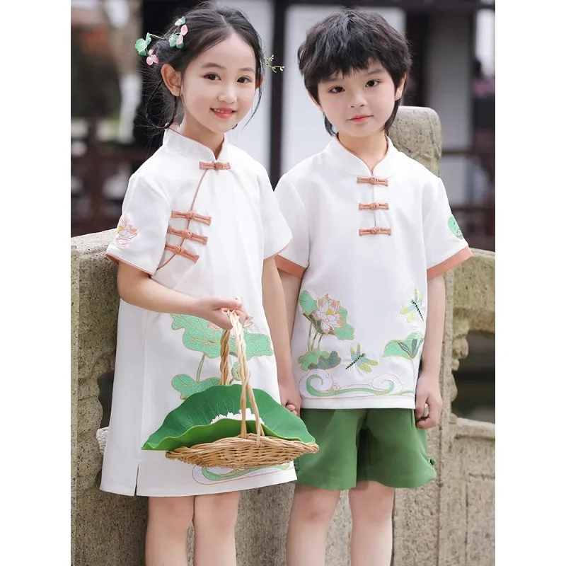 エレガントな子供服,素敵な夏のトップ,トンボ,チャイナドレス - Summer Clothing Online のレビューと価格