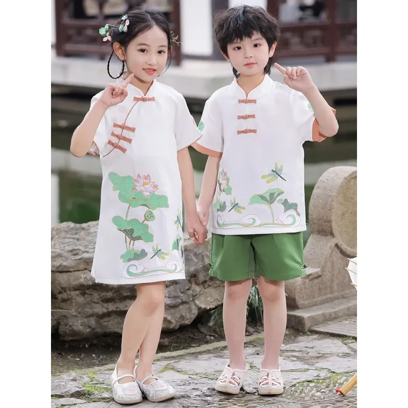 エレガントな子供服,素敵な夏のトップ,トンボ,チャイナドレス - Summer Clothing Online のレビューと価格