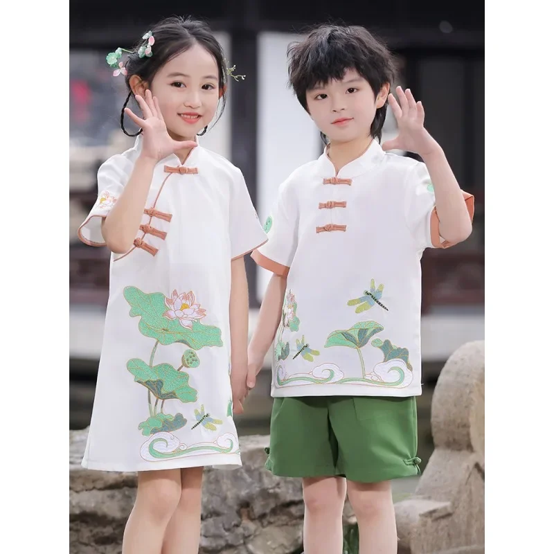 エレガントな子供服,素敵な夏のトップ,トンボ,チャイナドレス - Summer Clothing Online のレビューと価格