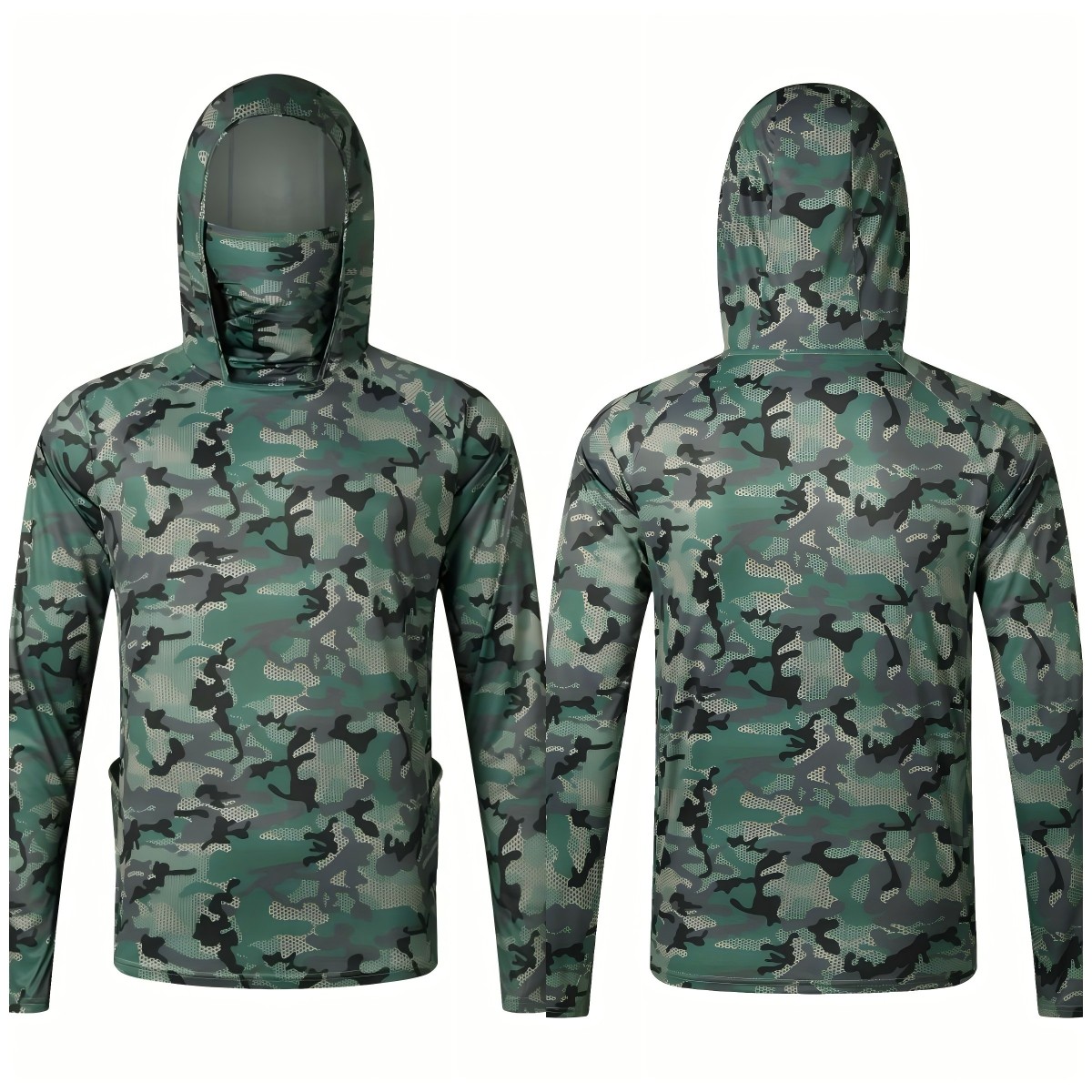 ヨーロッパとアメリカのメンズ夏用迷彩柄快適通気性長袖Tシャツ - Summer Clothing Long Sleeve のレビューと価格
